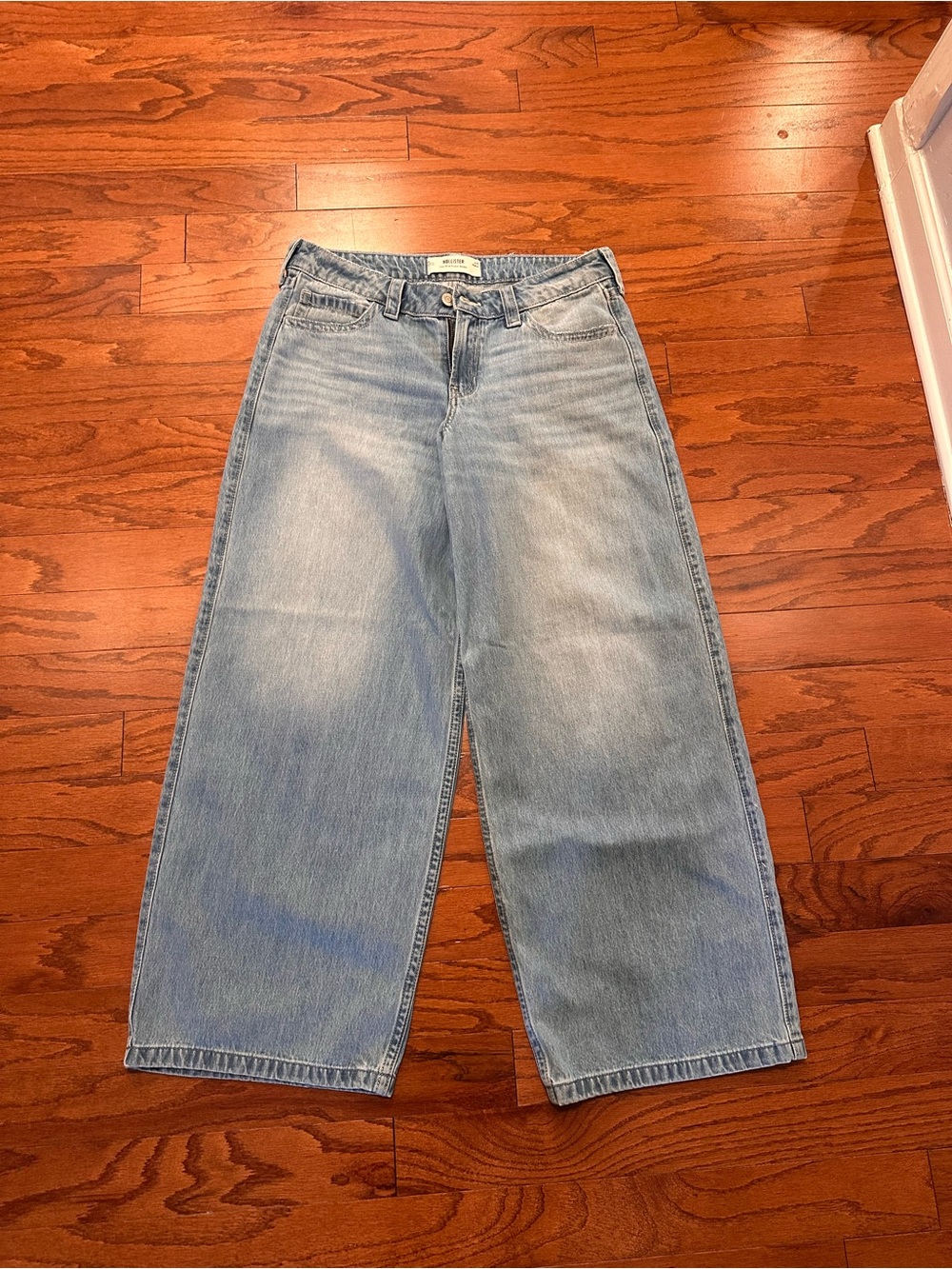 Hollister Wide Leg Light Blue Women's Jeans